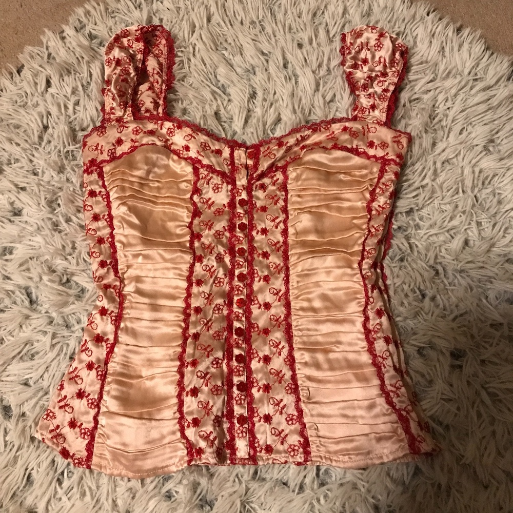 Silk Corset Top